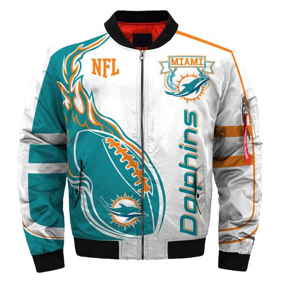 17% OFF Best Men Miami Dolphins Jacket Football Cheap - Plus size