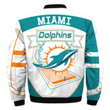 17% OFF Best Men Miami Dolphins Jacket Football Cheap - Plus size