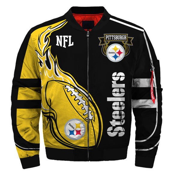17% OFF Best Men Pittsburgh Steelers Jacket Football Cheap - Plus size