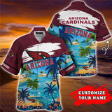 15% OFF Men's Arizona Cardinals Hawaiian Shirt Paradise Floral