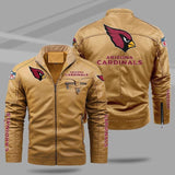20% OFF Best Men's Arizona Cardinals Leather Jackets Motorcycle Cheap