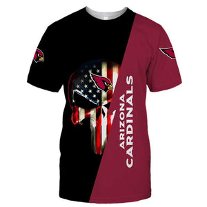 15% OFF Men’s Arizona Cardinals T Shirt Flag USA Black & Green