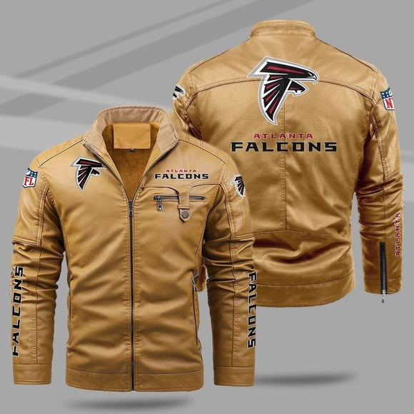 20% OFF Best Men's Atlanta Falcons Leather Jackets Motorcycle Cheap