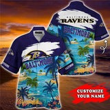 15% OFF Men's Baltimore Ravens Hawaiian Shirt Paradise Floral