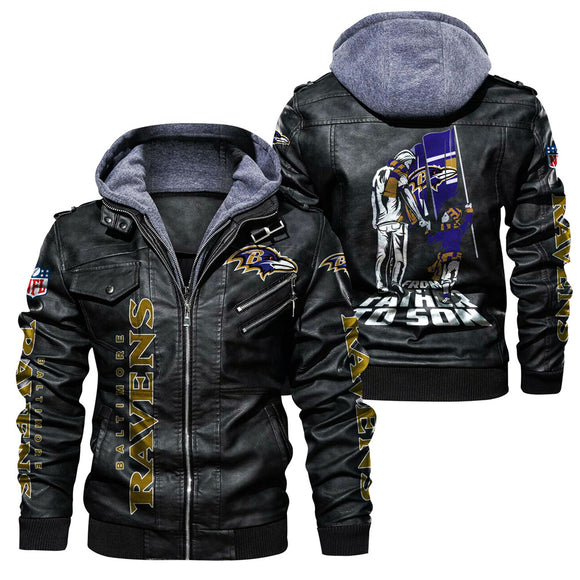 30 % OFF Men’s Baltimore Ravens Leather Jacket - Hurry Up Limited Time