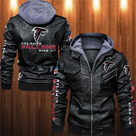 30% OFF Best Men’s Atlanta Falcons Faux Leather Jacket On Sale