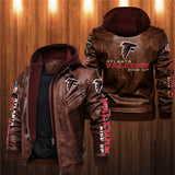 30% OFF Best Men’s Atlanta Falcons Faux Leather Jacket On Sale