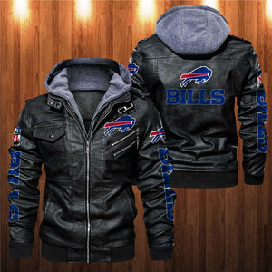 30% OFF Best Men’s Buffalo Bills Faux Leather Jacket On Sale
