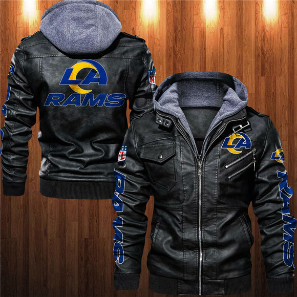 30% OFF Best Men’s Los Angeles Rams Faux Leather Jacket On Sale