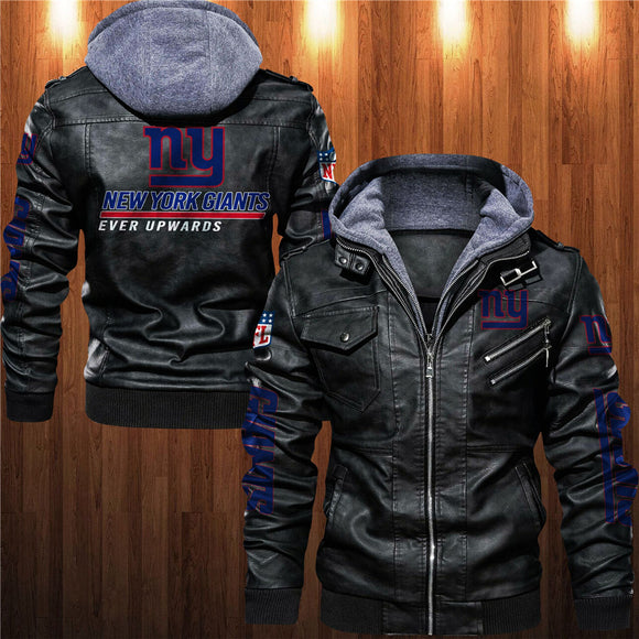 30% OFF Best Men’s New York Giants Faux Leather Jacket On Sale