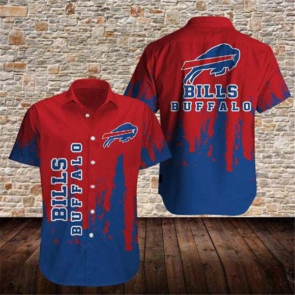15% OFF Men’s Buffalo Bills Button Down Shirt Graffiti On Sale