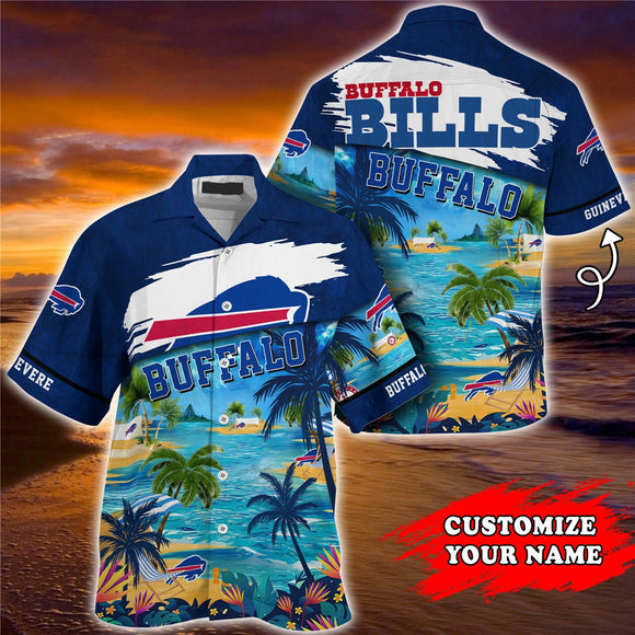 15% OFF Men's Buffalo Bills Hawaiian Shirt Paradise Floral