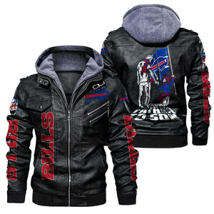 30 % OFF Men’s Buffalo Bills Leather Jacket - Hurry Up Limited Time