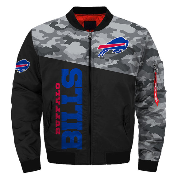 17% OFF Men's Buffalo Bills Military Jacket - Limited Time Offer
