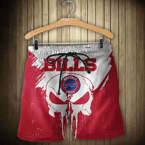 15% SALE OFF Men’s Buffalo Bills Skull Shorts For Sale