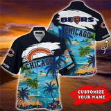 15% OFF Men's Chicago Bears Hawaiian Shirt Paradise Floral