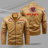 20% OFF Best Men's Chicago Bears Leather Jackets Motorcycle Cheap