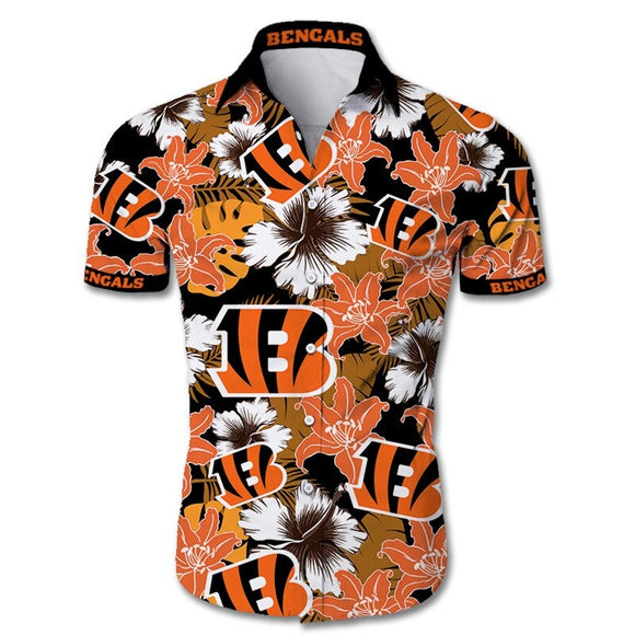 15% OFF Men's Cincinnati Bengals Hawaiian Shirt On Sale