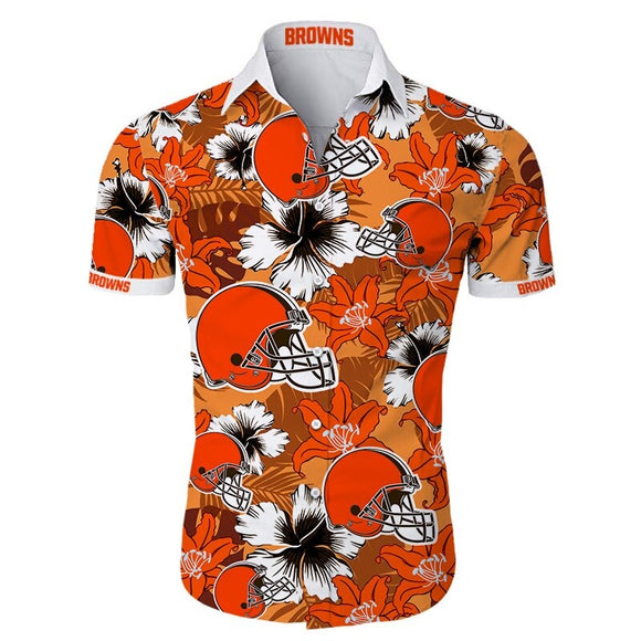 15% OFF Men's Cleveland Browns Hawaiian Shirt On Sale