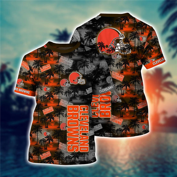 15% OFF Men’s Cleveland Browns T-shirt Coconut Tree