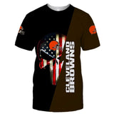 15% OFF Men’s Cleveland Browns T Shirt Flag USA