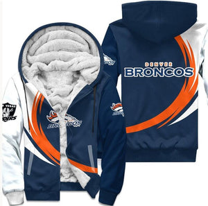 20% OFF Vintage Denver Broncos Fleece Jacket - Limited Time Offer