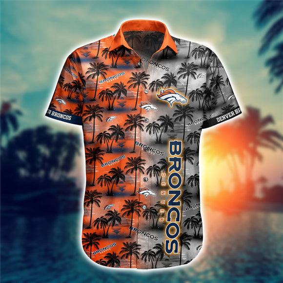 15% OFF Men's Denver Broncos Hawaiian Shirt Palm Tree For Sale