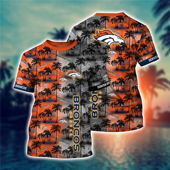 15% OFF Men’s Denver Broncos T-shirt Coconut Tree