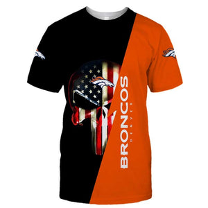15% OFF Men’s Denver Broncos T Shirt Flag USA