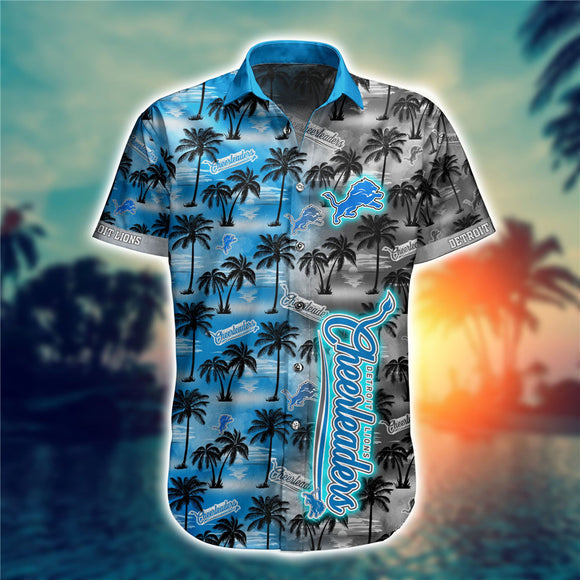 15% OFF Men's Detroit Lions Hawaiian Shirt Palm Tree For Sale