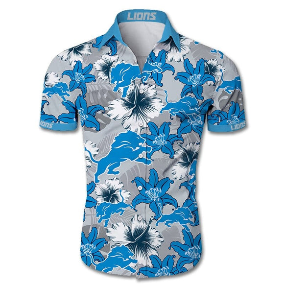 15% OFF Men's Detroit Lions Hawaiian Shirt On Sale