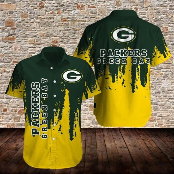 15% OFF Men’s Green Bay Packers Button Down Shirt Graffiti On Sale
