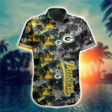 15% OFF Men's Green Bay Packers Hawaiian Shirt Palm Tree For Sale