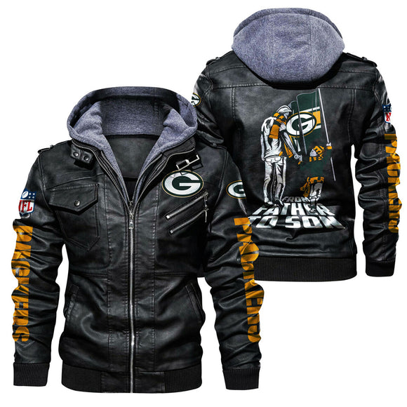 30 % OFF Men’s Green Bay Packers Leather Jacket - Hurry Up Limited Time