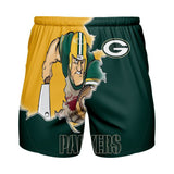 15% OFF Best Men’s Green Bay Packers Shorts Mascot For Sale