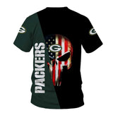 15% OFF Men’s Green Bay Packers T Shirt Flag USA