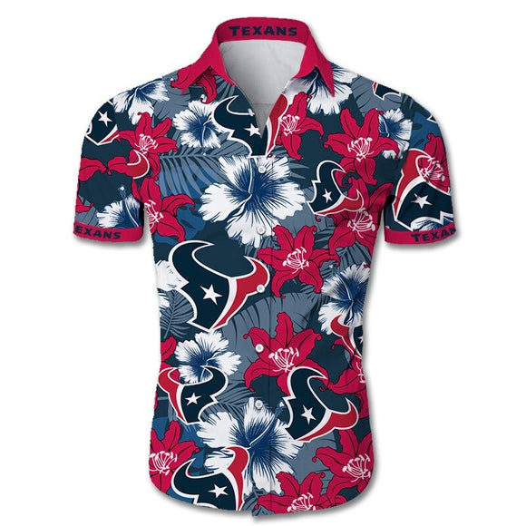 15% OFF Men's Houston Texans Hawaiian Shirt On Sale