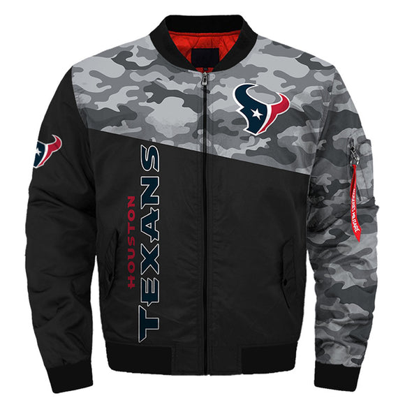 17% OFF Men's Houston Texans Military Jacket - Limited Time Offer