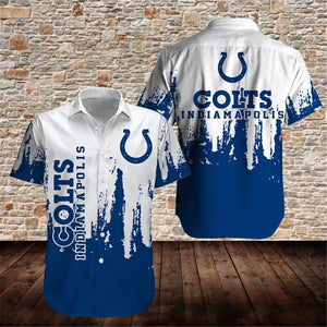 15% OFF Men’s Indianapolis Colts Button Down Shirt Graffiti On Sale