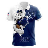 20% OFF Men’s Indianapolis Colts Polo Shirt Mascot On Sale