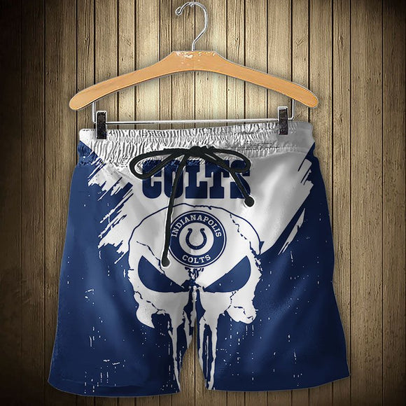 15% SALE OFF Men’s Indianapolis Colts Skull Shorts For Sale