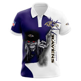 20% OFF Iron Maiden Fuck Baltimore Ravens Polo Shirt Cheap For Sale