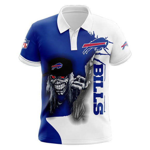 20% OFF Iron Maiden Fuck Buffalo Bills Polo Shirt Cheap For Sale