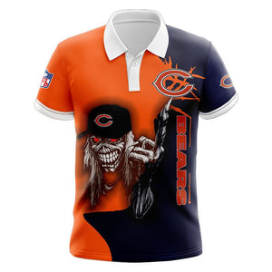 20% OFF Iron Maiden Fuck Chicago Bears Polo Shirt Cheap For Sale