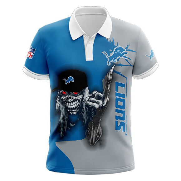 20% OFF Iron Maiden Fuck Detroit Lions Polo Shirt Cheap For Sale