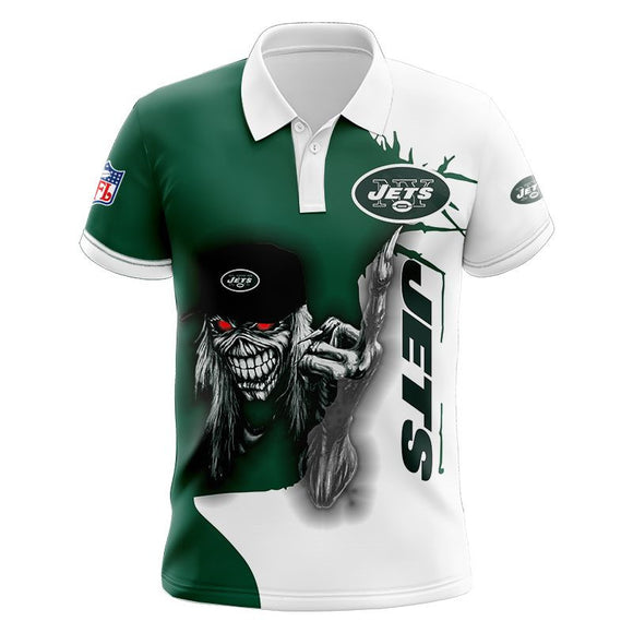 20% OFF Iron Maiden Fuck New York Jets Polo Shirt Cheap For Sale