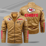 20% OFF Best Men's Kansas City Chiefs Leather Jackets Motorcycle Cheap