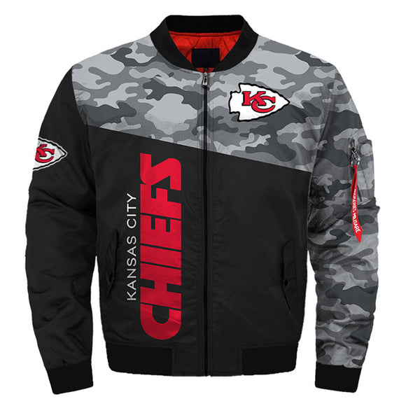 17% OFF Men's Kansas City Chiefs Military Jacket - Limited Time Offer