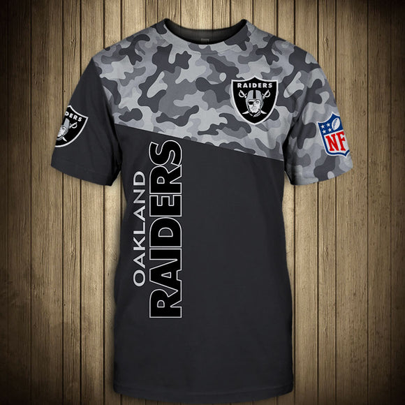 15% OFF Men’s Las Vegas Raiders Camo T-shirt - Plus Size Available