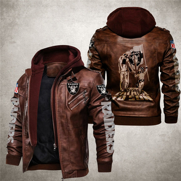 30 % OFF Men’s Las Vegas Raiders Leather Jacket - Hurry Up Limited Time